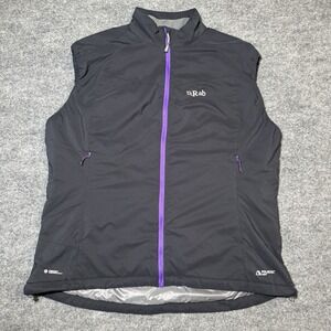 Rab Strata Vest Pertex Microlight Polartec Alpha Insulated Zip Up Women XL